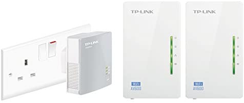 TP-Link TL-WPA4220T KIT 2-Port Powerline Adapter WiFi Starter Kit, Range Extender, Broadband/WiFi Extender, WiFi Booster/Hotspot, No Configuration Required, UK Plug WP Smart Home