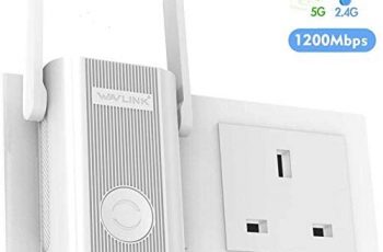 WAVLINK AC1200 Dual Band Wi-Fi Extender, Wireless Repeater Range Extender, 2 x 5DBi Antennas, Repeater/AP Mode,Plug and Play, WPS