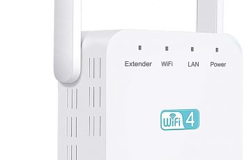 EDUPUP WiFi Extender, WiFi Range Booster, Wireless Range Extender with 2 External Antenna, LAN Port, 300Mbps 2.4GHz WiFi Repeater Booster Compatible with All Routers