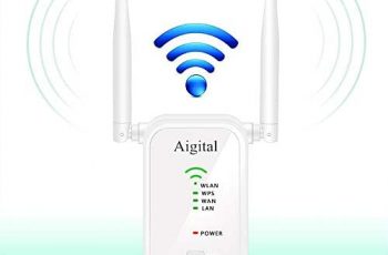 Aigital WiFi Router Long Range Extender 300M Wi-Fi Signal Booster Wireless Hotspot Access Point AP Repeater Mode Dual External Antennas Comply with 802.11n/g/b with WPS Function – 2.4GHz …