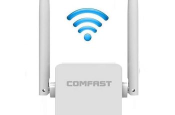 COMFAST 300Mbps WiFi Repeater WiFi Extender Booster 2.4GHz Wireless Amplifier with Dual External Antennas, Access Point/Repeater/Router Mode, Ethernet Port, WPS (Updated Version)