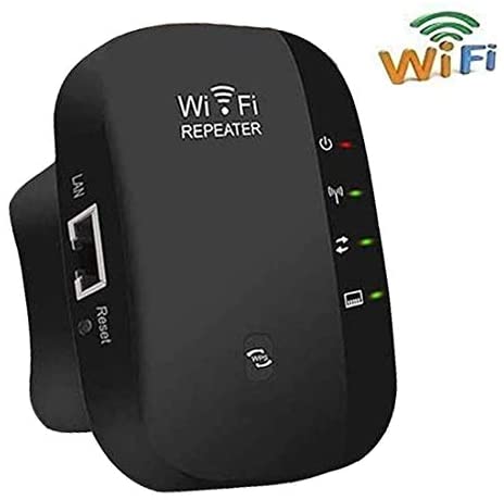 LONUO WiFi Extender, 2.4G WiFi Booster Range Extender for Home 300Mbps Superboost, WiFi Signal Amplifier Repetidor Supports RP/AP Mode, Plug and Play-black WP Smart Home