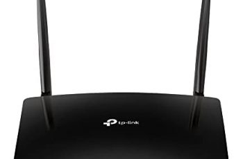 TP-Link TL-MR6400 300 Mbps 4G Mobile Wi-Fi Router, SIM Slot Unlocked, No Configuration Required, Removable External Wi-Fi Antennas, UK Plug, Black