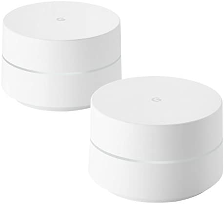 Google Mesh Wi-Fi Router Whole Home System, White, Pack of 2 WP Smart Home