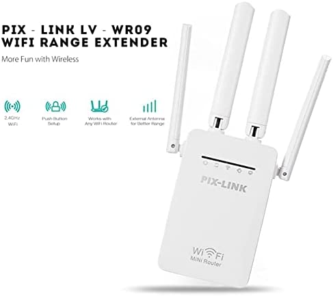 Yolispa 2.4GHz WiFi Repeater WiFi Range Extender up to 300Mbps Signal Band Wireless Signal Booster with 4 Modes WAN/LAN Port WP Smart Home
